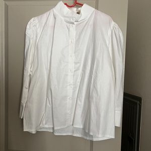 Brand New White Button-Up Shirt, Recollections Annella, Size XXL